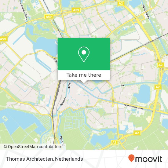 Thomas Architecten, Hennequinstraat 1 map