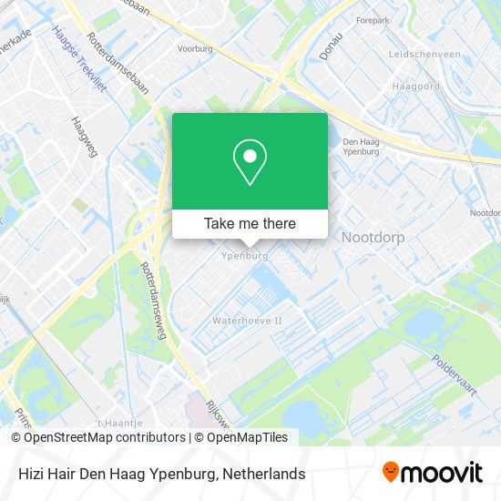 Hizi Hair Den Haag Ypenburg map