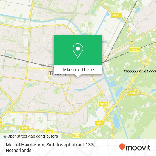 Maikel Hairdesign, Sint Josephstraat 133 map