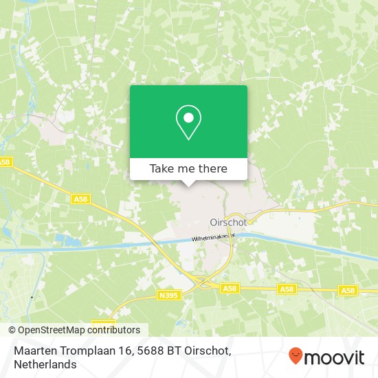 Maarten Tromplaan 16, 5688 BT Oirschot map
