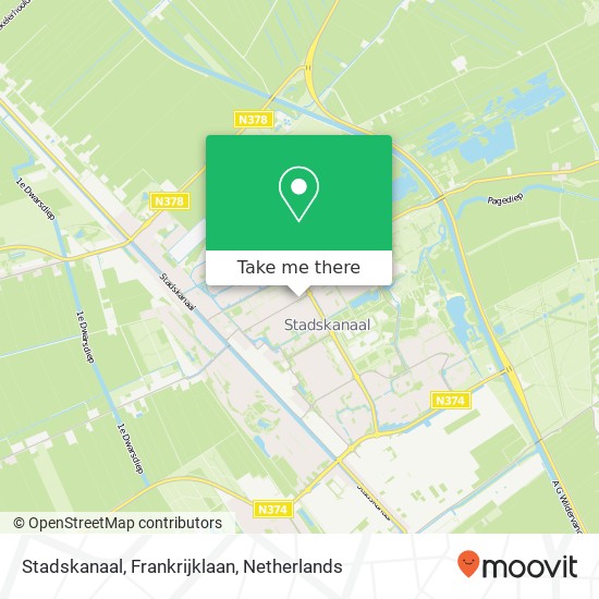 Stadskanaal, Frankrijklaan map