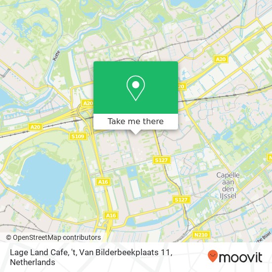 Lage Land Cafe, 't, Van Bilderbeekplaats 11 map