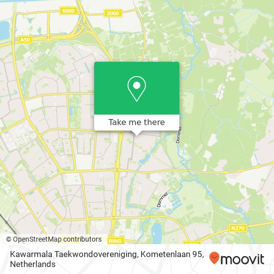 Kawarmala Taekwondovereniging, Kometenlaan 95 map