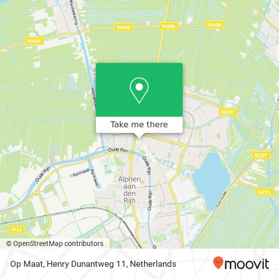 Op Maat, Henry Dunantweg 11 Karte