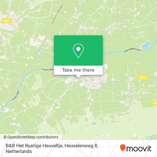 B&B Het Rustige Heuveltje, Heuvelenweg 8 Karte