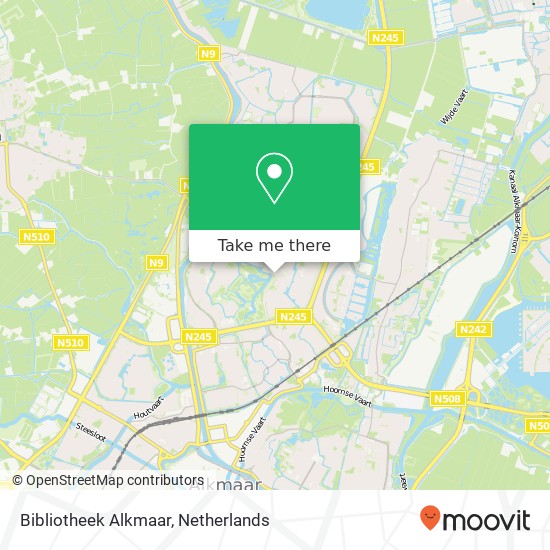 Bibliotheek Alkmaar map