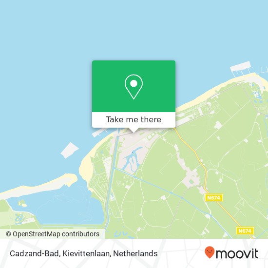 Cadzand-Bad, Kievittenlaan map