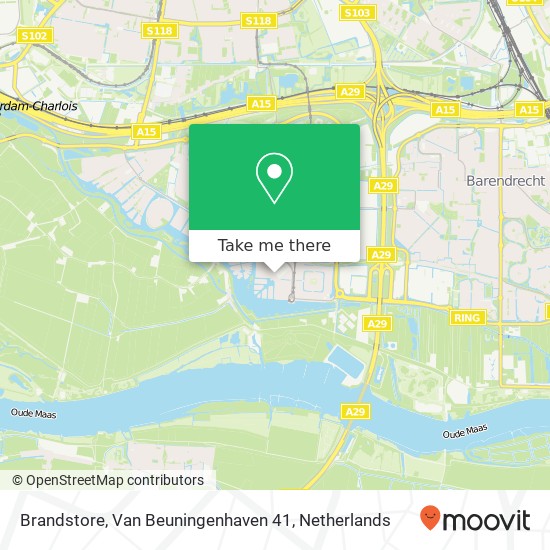 Brandstore, Van Beuningenhaven 41 map