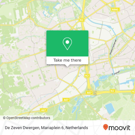 De Zeven Dwergen, Mariaplein 6 map