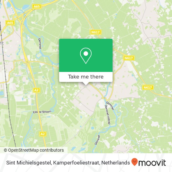 Sint Michielsgestel, Kamperfoeliestraat Karte