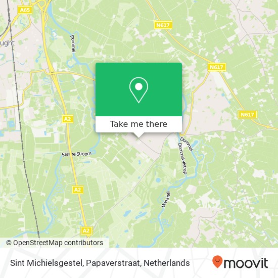 Sint Michielsgestel, Papaverstraat Karte