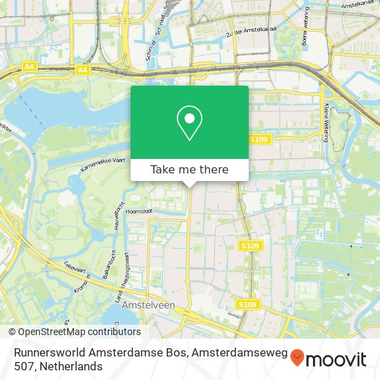 Runnersworld Amsterdamse Bos, Amsterdamseweg 507 Karte