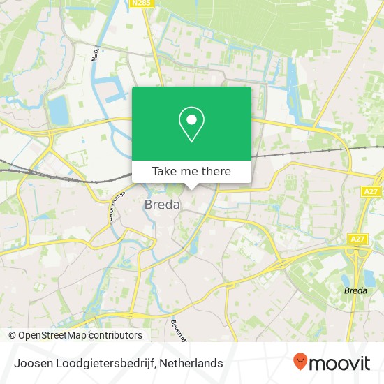 Joosen Loodgietersbedrijf map