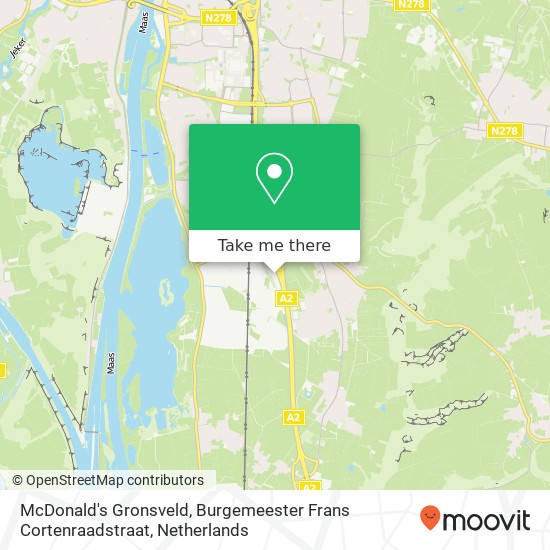 McDonald's Gronsveld, Burgemeester Frans Cortenraadstraat map