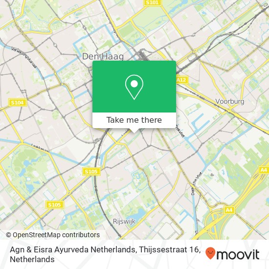 Agn & Eisra Ayurveda Netherlands, Thijssestraat 16 map