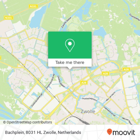 Bachplein, 8031 HL Zwolle map