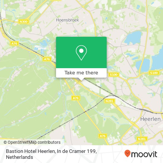 Bastion Hotel Heerlen, In de Cramer 199 map