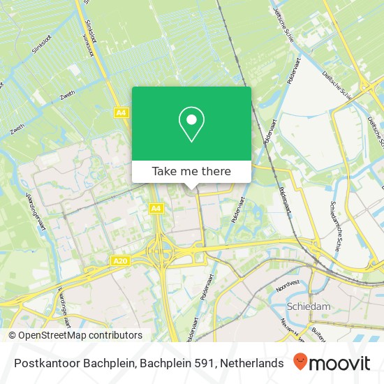 Postkantoor Bachplein, Bachplein 591 map