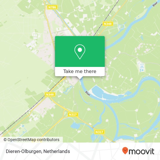 Dieren-Olburgen map