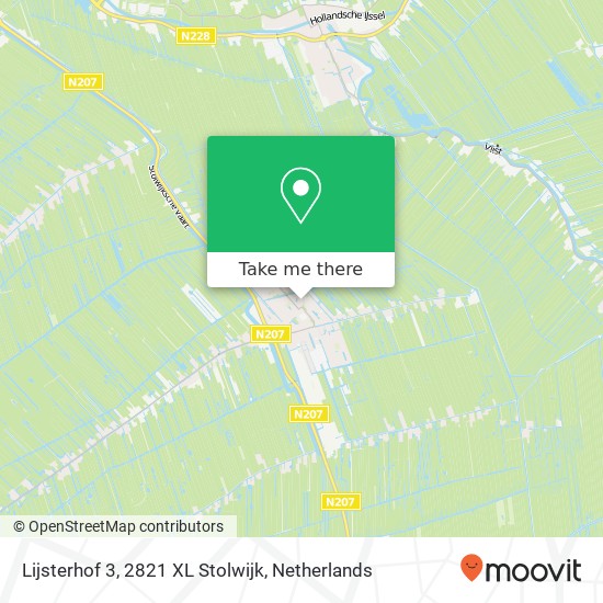 Lijsterhof 3, 2821 XL Stolwijk Karte