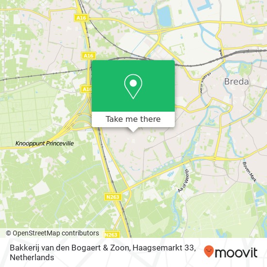 Bakkerij van den Bogaert & Zoon, Haagsemarkt 33 map