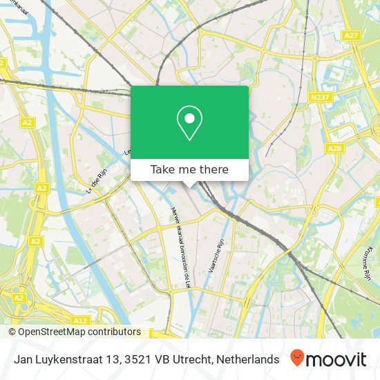 Jan Luykenstraat 13, 3521 VB Utrecht map