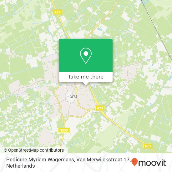 Pedicure Myriam Wagemans, Van Merwijckstraat 17 map