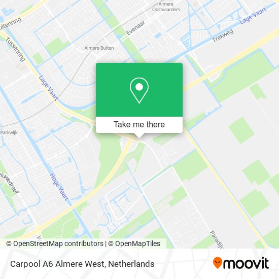 Carpool A6 Almere West Karte