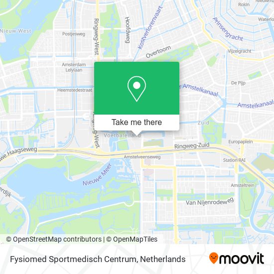Fysiomed Sportmedisch Centrum map