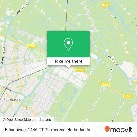 Edisonweg, 1446 TT Purmerend map