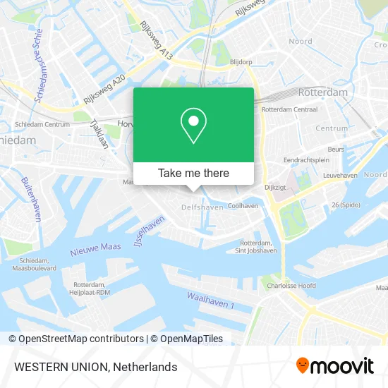 WESTERN UNION map