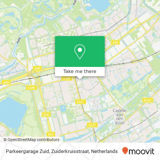 Parkeergarage Zuid, Zuiderkruisstraat map