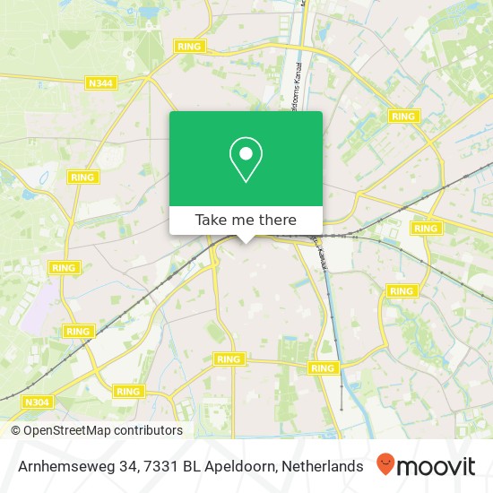 Arnhemseweg 34, 7331 BL Apeldoorn Karte