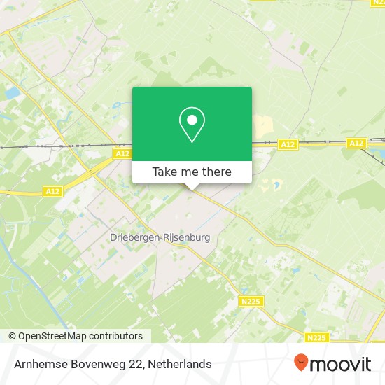 Arnhemse Bovenweg 22 Karte
