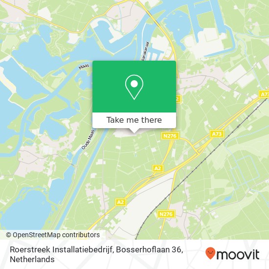 Roerstreek Installatiebedrijf, Bosserhoflaan 36 map