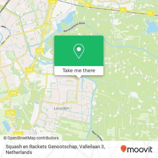 Squash en Rackets Genootschap, Valleilaan 3 map