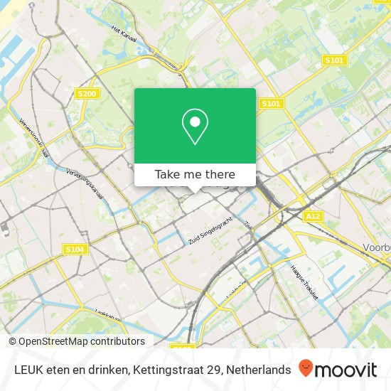 LEUK eten en drinken, Kettingstraat 29 map