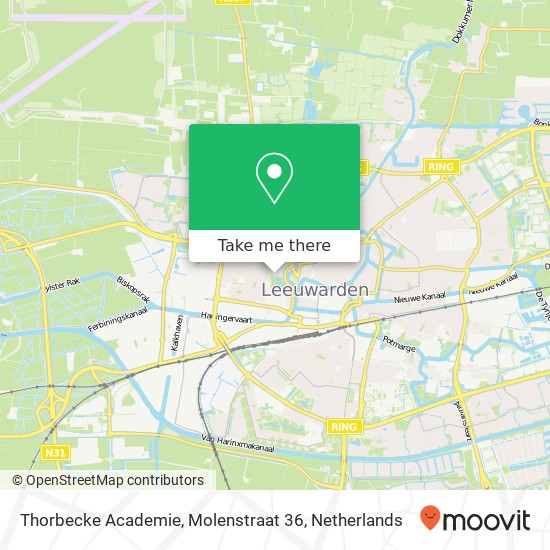 Thorbecke Academie, Molenstraat 36 map