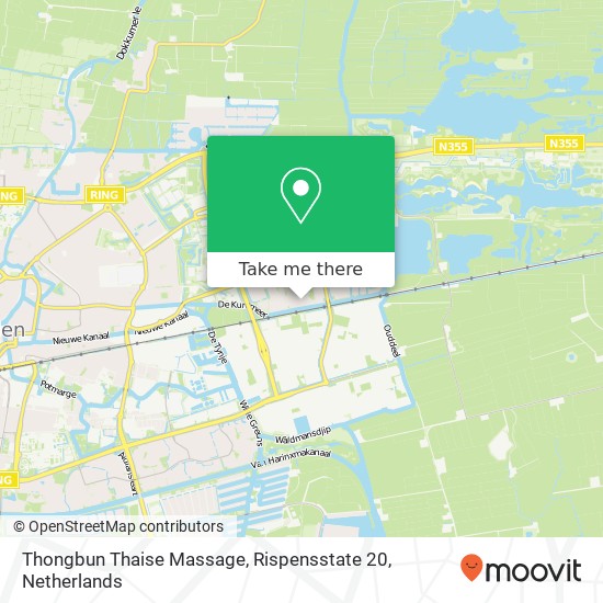 Thongbun Thaise Massage, Rispensstate 20 Karte