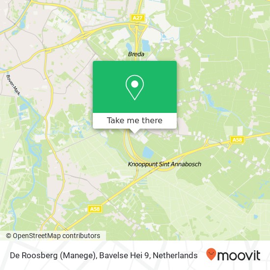 De Roosberg (Manege), Bavelse Hei 9 map