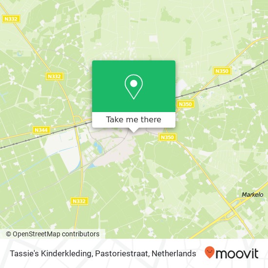 Tassie's Kinderkleding, Pastoriestraat map