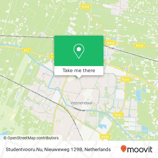 Studentvooru.Nu, Nieuweweg 129B map