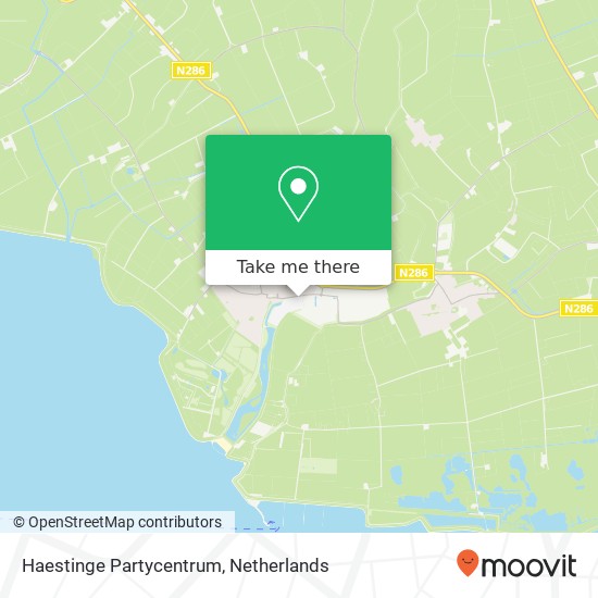 Haestinge Partycentrum map