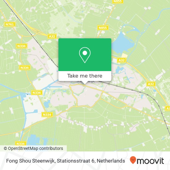 Fong Shou Steenwijk, Stationsstraat 6 Karte