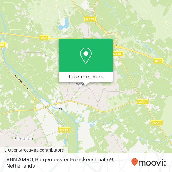 ABN AMRO, Burgemeester Frenckenstraat 69 map