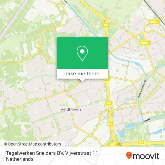 Tegelwerken Snelders BV, Vijverstraat 11 Karte