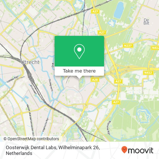 Oosterwijk Dental Labs, Wilhelminapark 26 Karte