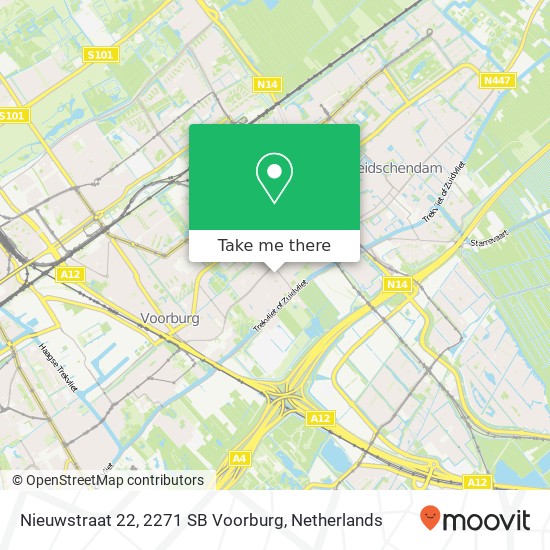 Nieuwstraat 22, 2271 SB Voorburg map