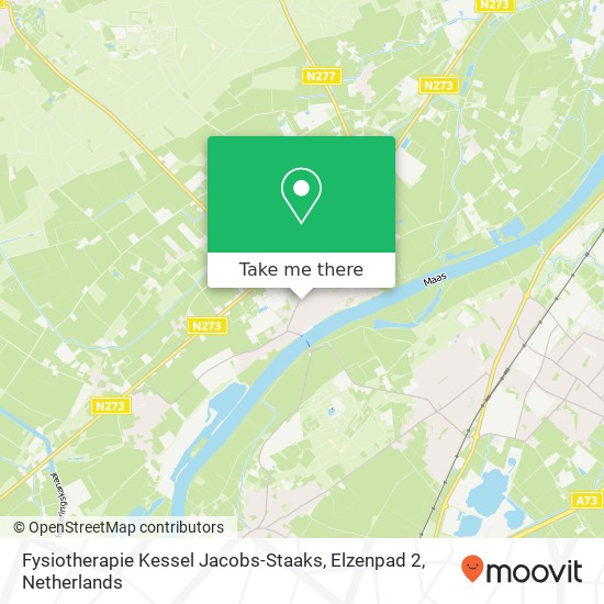 Fysiotherapie Kessel Jacobs-Staaks, Elzenpad 2 map