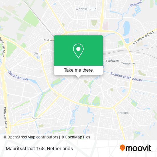 Mauritsstraat 168 Karte